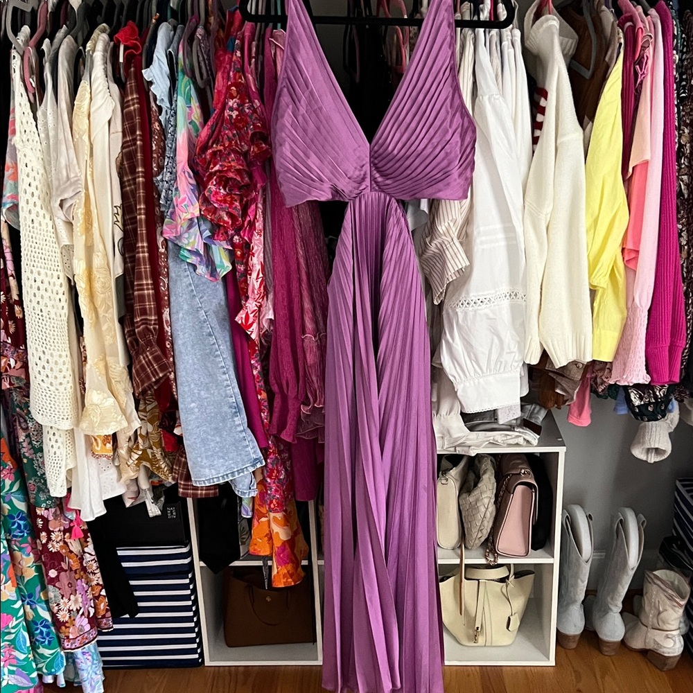 Abercrombie & Fitch Lavender Purple Maxi Dress